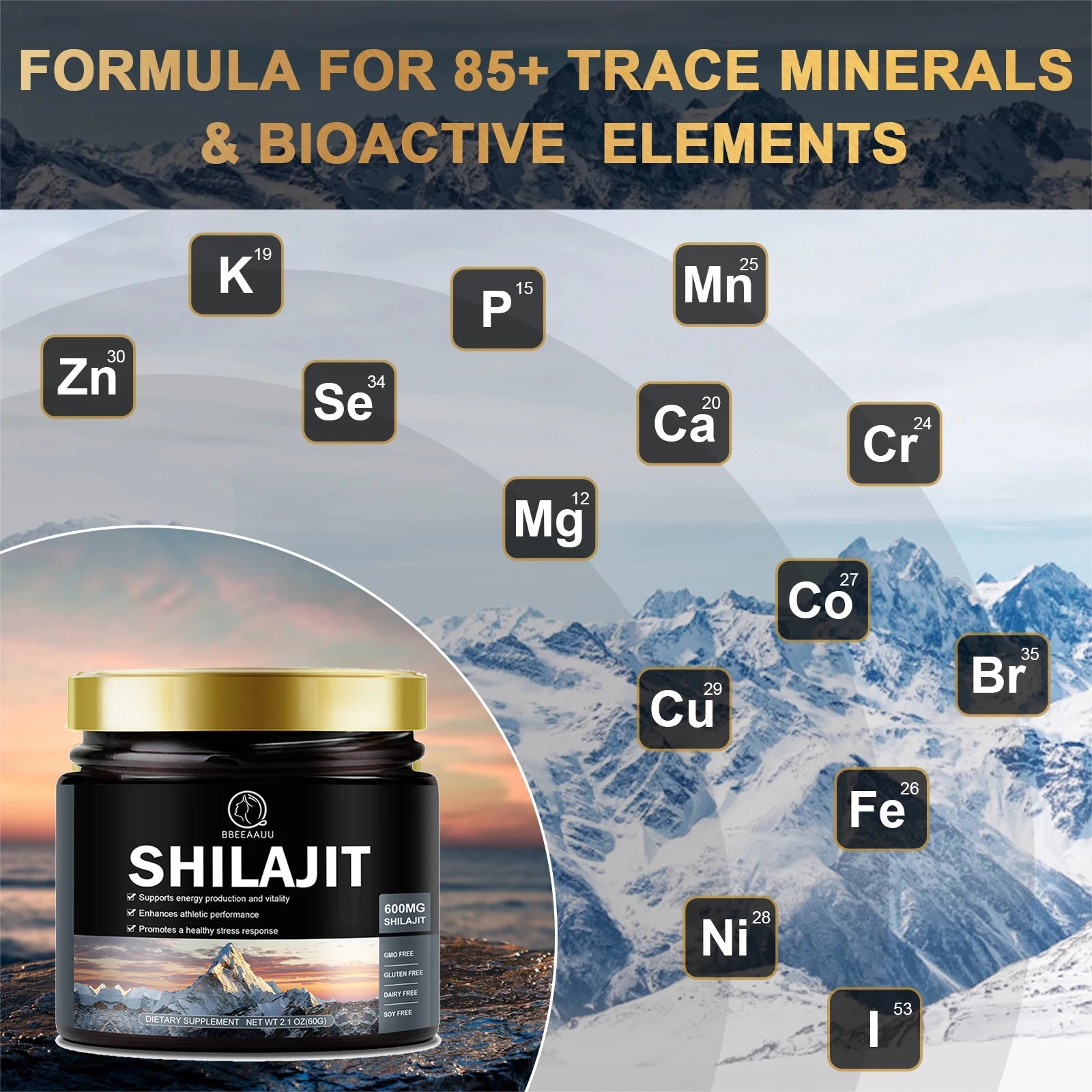Authentic Himalayan Shilajit Resin – 100% Pure (60g / 2.1oz)
