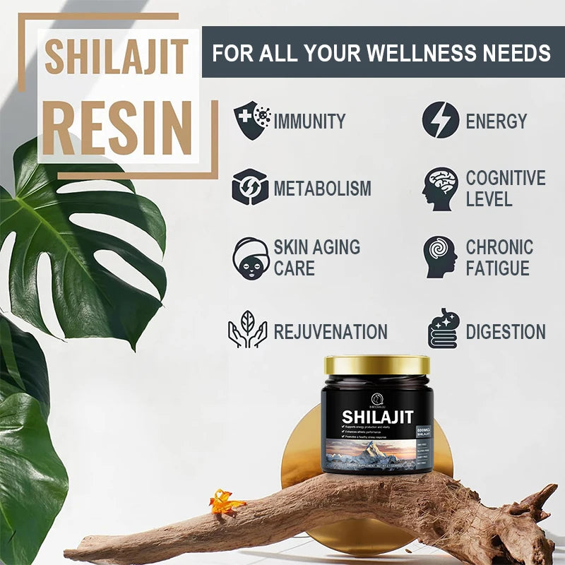 Authentic Himalayan Shilajit Resin – 100% Pure (60g / 2.1oz)